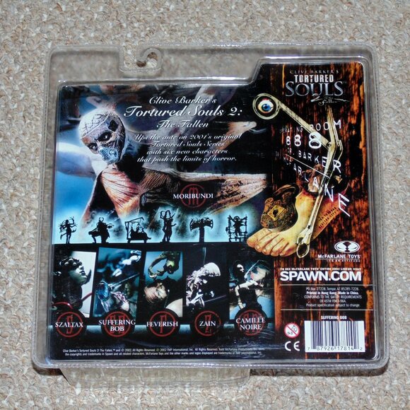 VTG 2002 McFarlane Clive Barker's Tortured Souls Series 2 Suffering Bob MOC New - Picture 2 of 2
